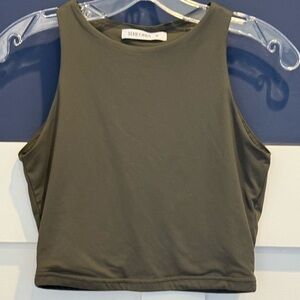 ReoRia Olive Tank Top size S NWOT